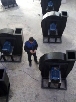 طراحی و تولید فن های سانتریفیوژی کامپوزیتی GRV جهت بخارات اسید