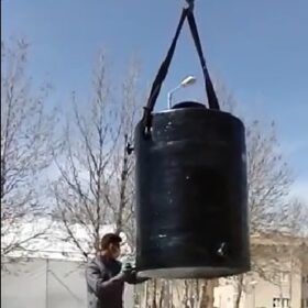 : تولید مخازن دخیره GRV پساب اسید