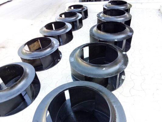 تولید فن های رادیال- محوری کامپوزیتی FRP جهت بخارات اسید