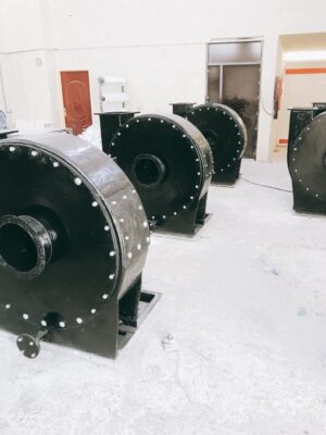 طراحی و تولید فن های سانتریفیوژی کامپوزیتی GRV جهت بخارات اسید