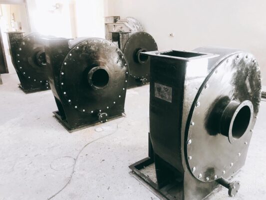 طراحی و تولید فن های سانتریفیوژی کامپوزیتی GRV جهت بخارات اسید